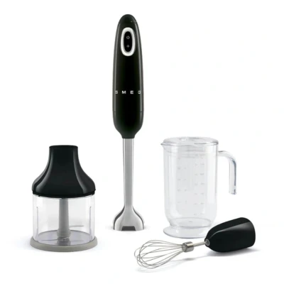 Afbeelding van Smeg Hbf03bleu Handblender 700 W Turbo Functie 5 Snelheden Met Accessoires Zwart