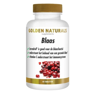 Afbeelding van Golden Naturals Blaas Tabletten 60VTB