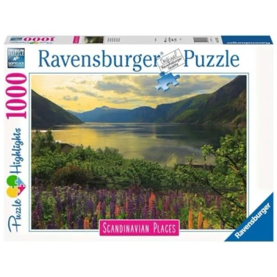 Afbeelding van Ravensburger puzzel Scandinavian Places Fjord in Noorwegen Legpuzzel 1000 stukjes