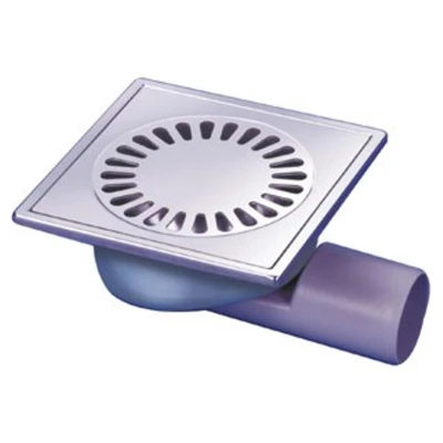 Afbeelding van Aquaberg RVS vloerput zij en onderuitlaat 50mm
