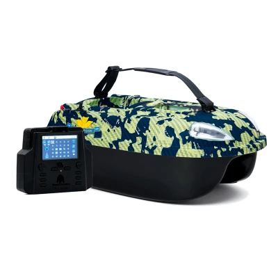 Afbeelding van BearCreeks iPilot15 Voerboot Camo + GPS Autopilot Voerboten