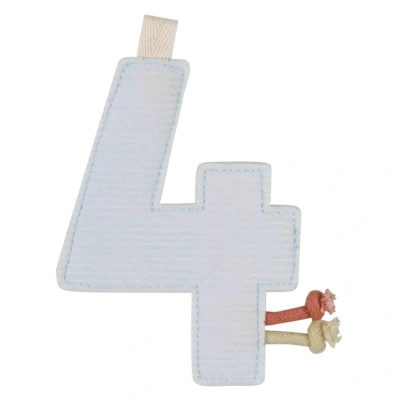 Afbeelding van Little Dutch Vlaggenlijn Hanger Cijfer 4