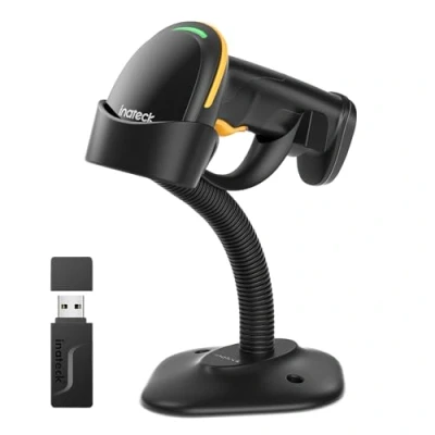 Afbeelding van Inateck BCST 35 2D barcodescanner, draadloze QR codescanner, draagbare scanner met app en SDK, 1 lading gedurende 3 maanden