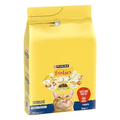 Afbeelding van Friskies droogvoer voor katten rund, kip &amp; groenten gesteriliseerde 3000g