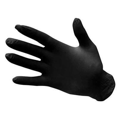 Afbeelding van Portwest Nitril handschoenen poedervrij zwart maat L A925BKRL