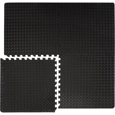 Afbeelding van 4 vloermatten elk 63x63cm incl. 8 eindstroken, met Training matten
