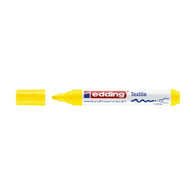 Image de edding 4500 textile marker, pointe ogive, jaune