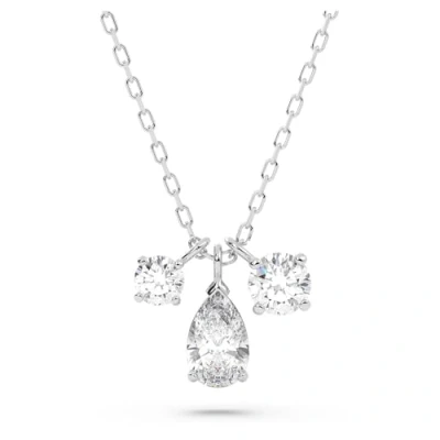 Afbeelding van Swarovski dames Ketting met hanger en kristal in de kleur Zilver