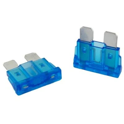 Afbeelding van SeKi 5 stuks platte zekeringen ATO standaard 15A blauw 19mm 32V/DC boot caravan