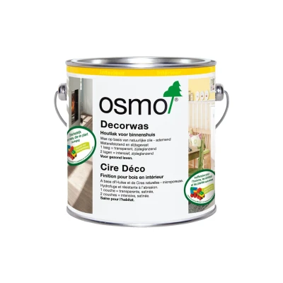 Afbeelding van Osmo Decorwas Transparant 3118 Granietgrijs 2.5 Liter Wash effect Kleurolie Houtolie voor Binnen Kleurwax Sluitvast en Vuilafstotend
