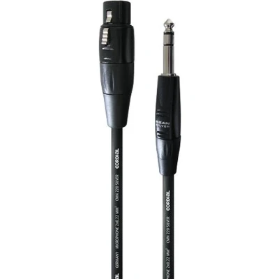 Afbeelding van Cordial CIM 3 FV tussenstuk voor kabels XLR Plug 6.3mm Zwart
