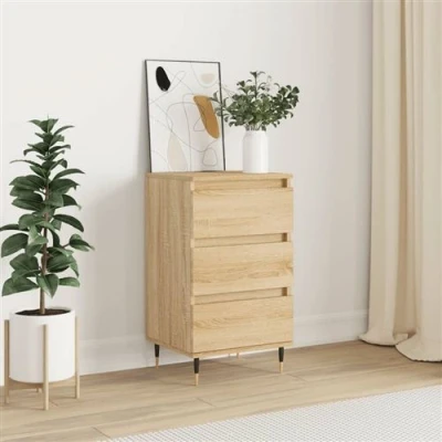Afbeelding van vidaXL Dressoir 40x35x70 cm bewerkt hout sonoma eikenkleurig