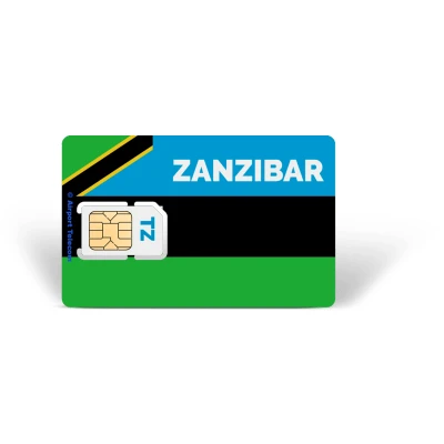 Afbeelding van Simkaart Zanzibar 12GB Data Prepaid Met Snel 4G/5G Internet En Bellen Op Reis In Afrika Airport Telecom