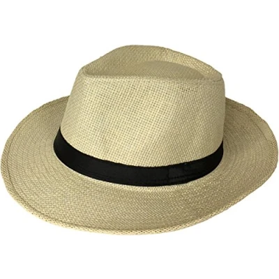 Afbeelding van Miobo Panama bergstrohoed, strohoed, zomerhoed, Beige
