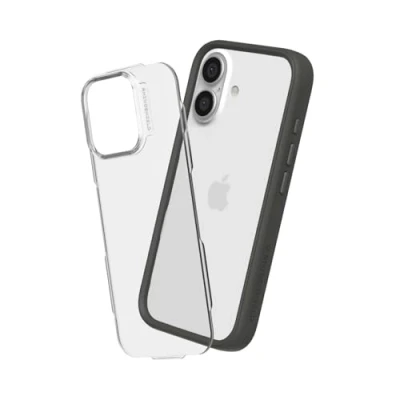 Afbeelding van RHINOSHIELD Hoesje compatibel met [iPhone 16] Mod NX personaliseerbare dunne bescherming schokabsorberende technologie [BPA vrij] grafiet