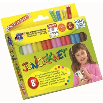 Afbeelding van Juniorknet Klei Basic 8 Kleuren 300 Gram