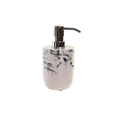 Afbeelding van Zeepdispenser DKD Home Decor Zwart Cement Wit