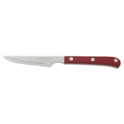 Afbeelding van Arcos Tafelmessen Steakmes Tafelmes Lemmet Nitrum Roestvrij Staal 115 mm Polyoxymethyleen (POM) Handvat Rood