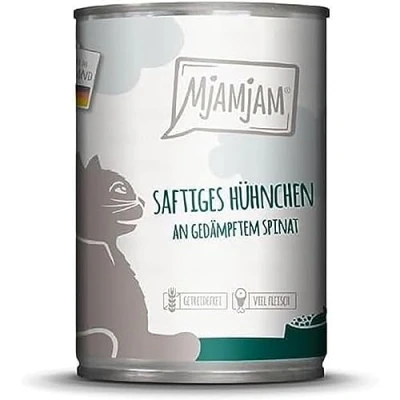 Afbeelding van MjAMjAM Cat Heerlijke Maaltijden Blik 6x400g Kip &amp; Spinazie