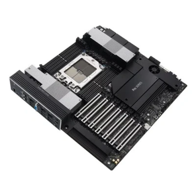 Image de ASUS PRO WS WRX90E SAGE SE carte mère SSI EEB AST2600 Socket sTR5 AMD WRX90 Chipset USB 3.2 Gen 1, C 2x2, USB4 Gigabit LAN graphique embarquée (unité centrale requise) audio HD (6 canaux)