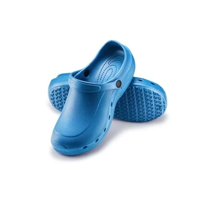 Afbeelding van ESTRO Clogs voor heren en dames, uniseks, tuinklomp, kunststof, heren, lichte tuinklompen, rubber, F92, Lichtblauw, 39 EU