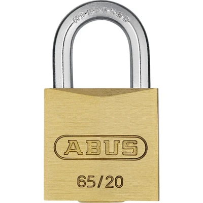 Afbeelding van Abus 65/20 messing hangslot gelijksluitend 20 mm
