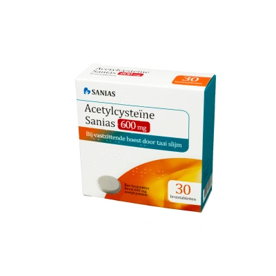 Afbeelding van Acetylcysteine Sanias Bruistablet 600mg
