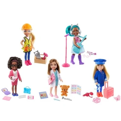 Afbeelding van Barbie Tienerpop Chelsea Can Be Meisjes 15,3 Cm Geel/blauw