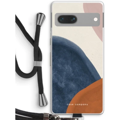 Afbeelding van Case Company® hoesje met Koord geschikt voor Google Pixel 7 Geo #1 Telefoonhoesje Zwart Bescherming aan alle Kanten en Over de Schermrand