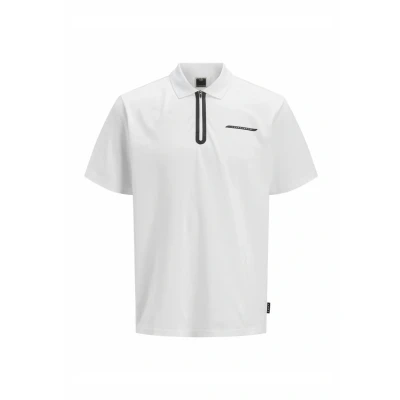 Afbeelding van Jack &amp; Jones Poloshirt, Heren, Maat: Medium, Bright white