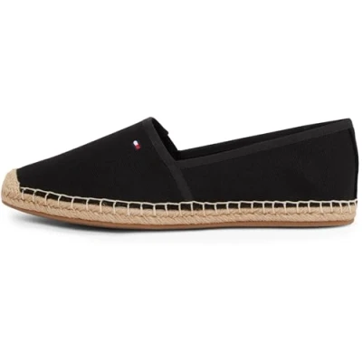 Afbeelding van Tommy Hilfiger FLAG Espadrilles, Dames, Maat: 37, Black Katoen