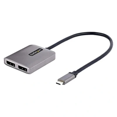 Afbeelding van StarTech 2 poorts USB C MST Hub Dual DisplayPort 4K 60Hz
