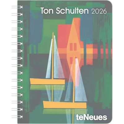 Afbeelding van Ton Schulten 2026 Diary Buchkalender Taschenkalender Kunstkalender 16,5x21,6:
