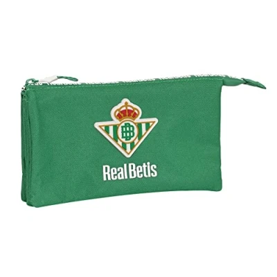 Afbeelding van Pennenetui met 2 vakken Real Betis Balompié Groen 22 x 12 3 cm