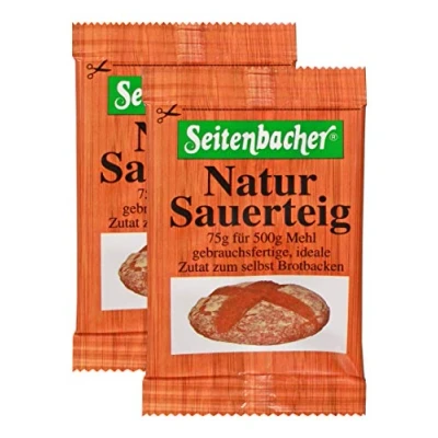 Afbeelding van Seitenbacher 3 zakjes natuurlijk zuurdesem vloeistof onmiddellijk gebruik x 150 g