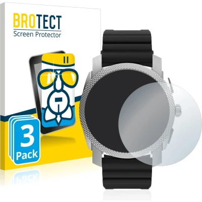 Afbeelding van BROTECT Screenprotector voor Fossil Gen 6 Hybrid Machine (45mm) Folie Beschermfolie Beschermglas transparant (3 Stuks)
