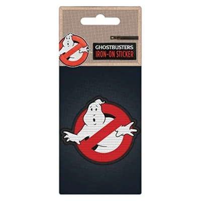 Afbeelding van Ghostbusters Patch om op te strijken met logo (55 mm x 65 mm) (rood/wit)