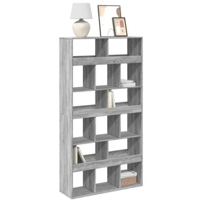Afbeelding van vidaXL Boekenkast 100x33x187,5 cm bewerkt hout grijs sonoma eikenkleur