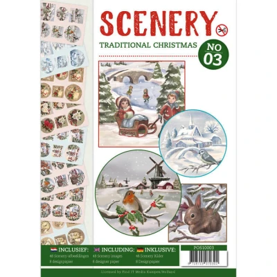 Afbeelding van Nr. 3 Traditional Christmas Push Out boek Scenery
