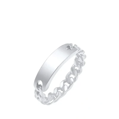 Afbeelding van Elli Chunky CHIC Ring, Dames, Maat: 52, Silber
