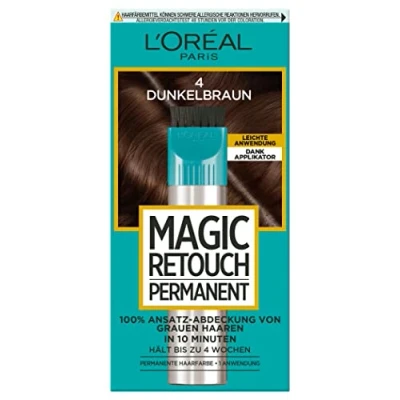 Afbeelding van L&#039;Oréal Paris Magic Retouch Permanent #4 Donkerbruin 1 stuk