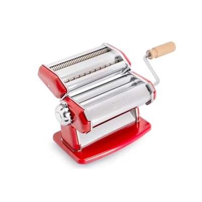 Afbeelding van Imperia IPASTA Classic Line pastamachine 100% Made in Italy. Verse van staal. Handmatige lamineermachine met zwengel. Creëert een blad voor lasagne, Tagliolini, Fettuccine