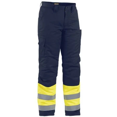 Image de Pantalon haute visibilité hiver jaune fluorescent/marine