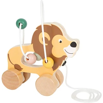 Image de Small Foot animal de trait lion safari junior 14 x 16 cm bois