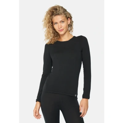 Afbeelding van Danish Endurance Merino Thermal LONG Sleeve Shirt Longsleeve, Dames, Maat: Large, Black