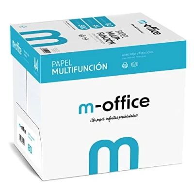 Afbeelding van M Office Lot de 2500 feuilles papier multifonction pour imprimante jet d&#039;encre et laser Format A4 210 x 297 mm