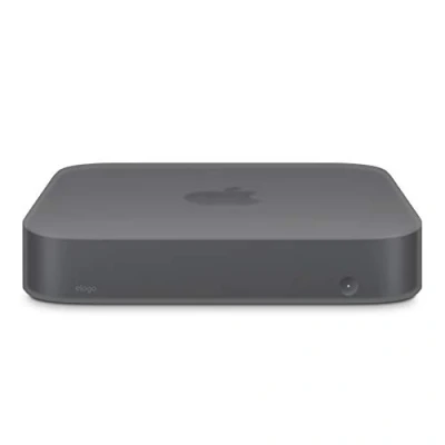 Afbeelding van elago Siliconen hoes, compatibel met Apple Mac mini M2, M2 Pro [2023], M1 [2020], [2018], beschermhoes, uitgesneden patroon (donkergrijs