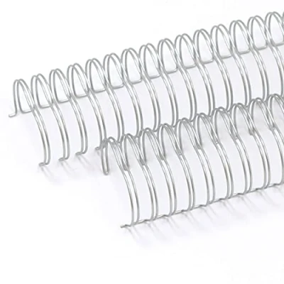 Afbeelding van Craftelier Set van 2 dubbele ringspiralen voor het binden albums, notitieboeken, agenda&#039;s of kalenders Ideaal scrapbooking en knutselprojecten Ø 3,81 cm (1,5&quot;) Zilverkleurig