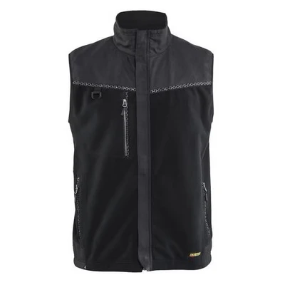 Image de Gilet sans manche polaire coupe vent noir