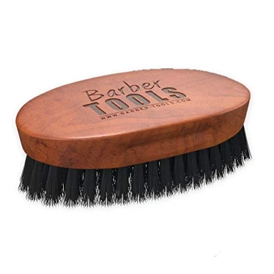 Afbeelding van Hoogwaardige baard en snorborstel. Gemaakt van beukenhout 100% wildzwijnharen. Ideaal voor het gebruik olie, balsem, baardwas. ✮ Barber Tools